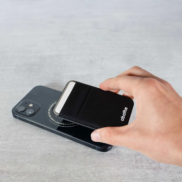 Magnetisches RFID-Kartenetui aus Lycra für Smartphones „MagCard Phone Soft“ (1-farbig Druck)
