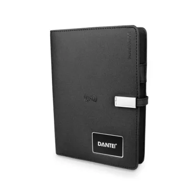 MagNote® LED Style – A5 Premium-Notizbuch mit Powerbank und LED-Logo