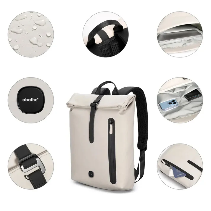 MagPack „Courier“ Laptop-Rucksack | Lasergravur auf Metallplättchen