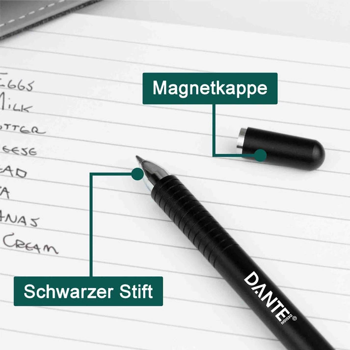 MagPen® Metal Magnet – 3-in-1 Touchpen mit Kugelschreiber und Magnetkappen