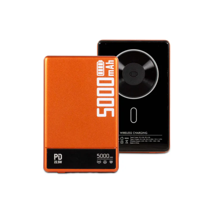 MagPower 3in1 "Slim" 5.000mAh Powerbank mit TFT-Display