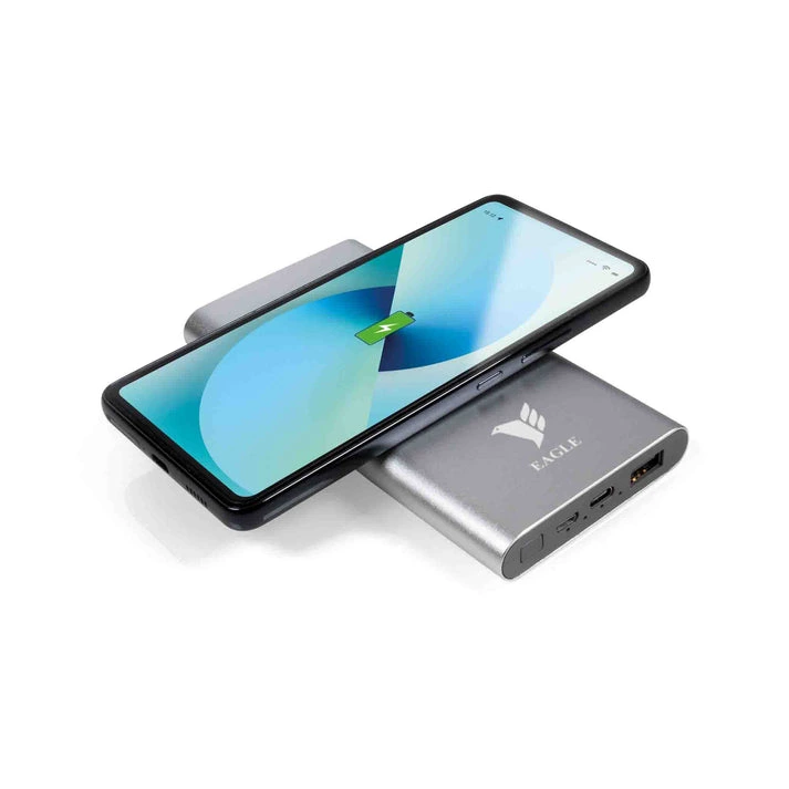 MagPower® Wireless Alu – 10.000 mAh Powerbank mit Wireless Charger aus Aluminium