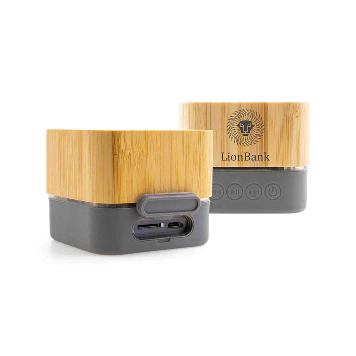 MagSpeaker® Bamboo – Eco Bluetooth® 5.0 Lautsprecher aus Bambus mit individueller Lasergravur