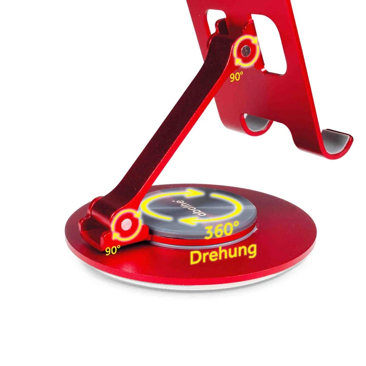 MagStand® Round Swivel – Faltbarer 360° Smartphone-Halter aus Metall