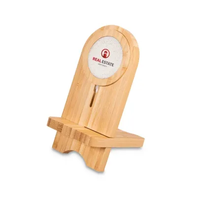 MagStand® Wire Wood – Bambus Smartphone-Ständer mit Wireless Charger