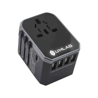 MagTravel LED "Business" Reiseadapter mit LED Logo