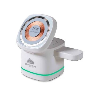 MagWire® 3in1 Cube – Wireless-Ladegerät mit MagSafe & LED-Ladeanzeige