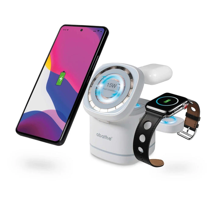 MagWire® 3in1 Cube – Wireless-Ladegerät mit MagSafe & LED-Ladeanzeige