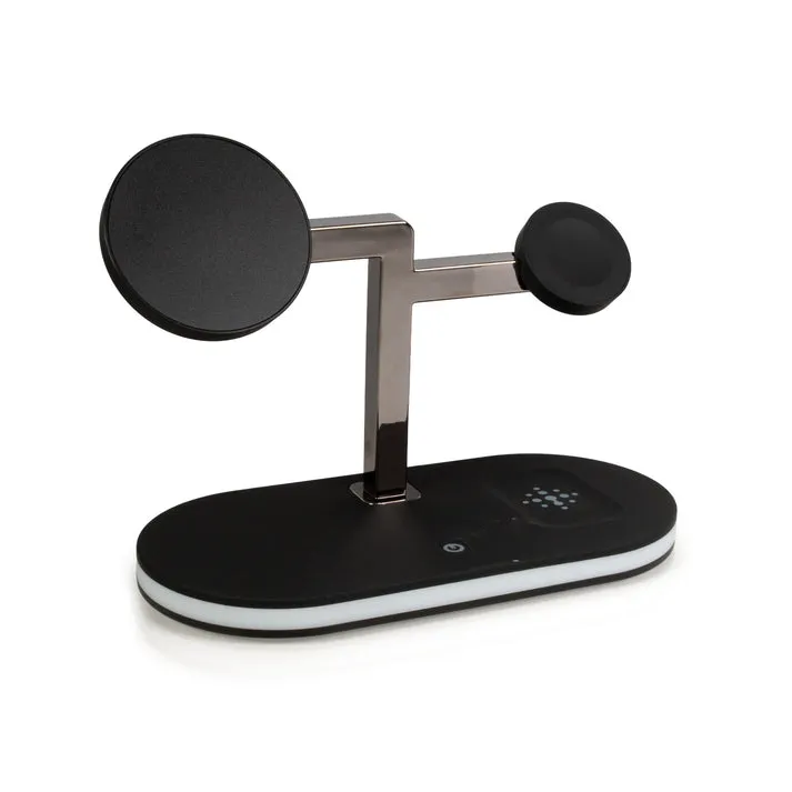 MagWire® 3in1 Style – Exklusives 3-in-1 Wireless-Ladegerät mit MagSafe, 15 W & integriertem Nachtlicht