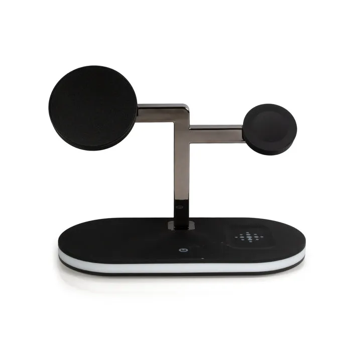 MagWire® 3in1 Style – Exklusives 3-in-1 Wireless-Ladegerät mit MagSafe, 15 W & integriertem Nachtlicht