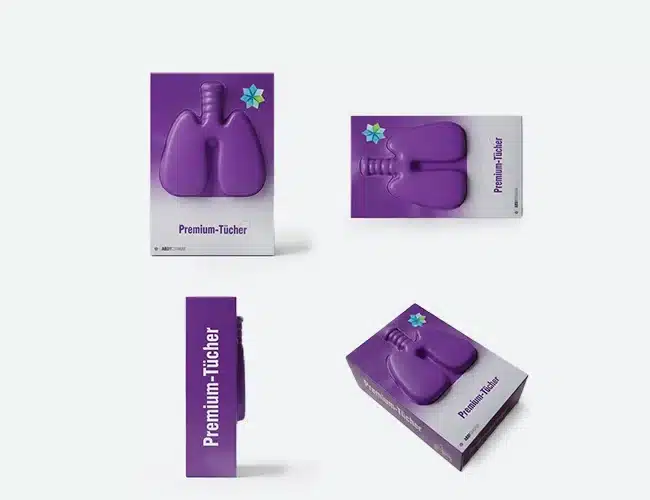 MediShape 3D Leber-Taschentuchbox (175 × 115 × 55 mm)