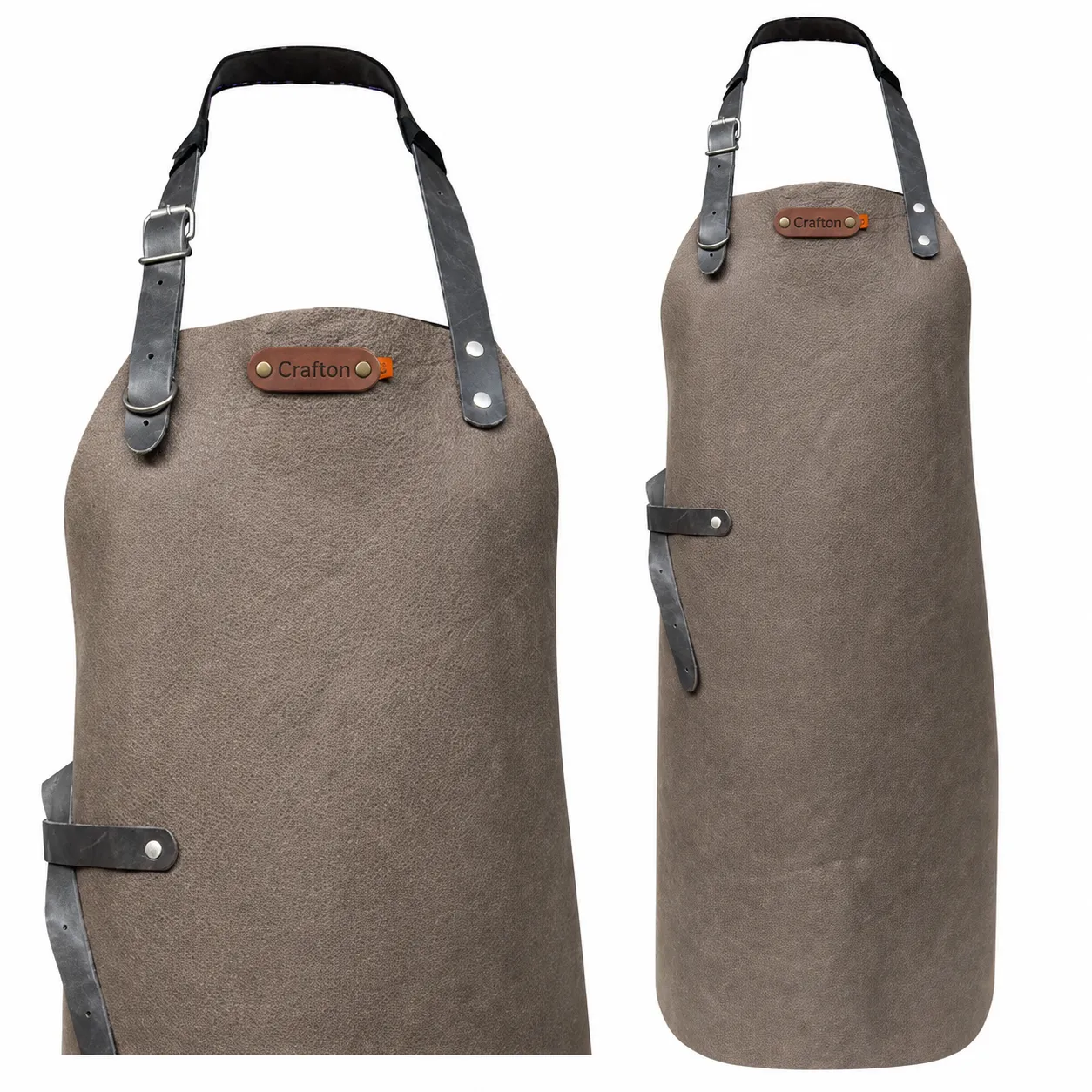 Miami Leder-Schürze (Lasergravur) (Groß 82 cm)