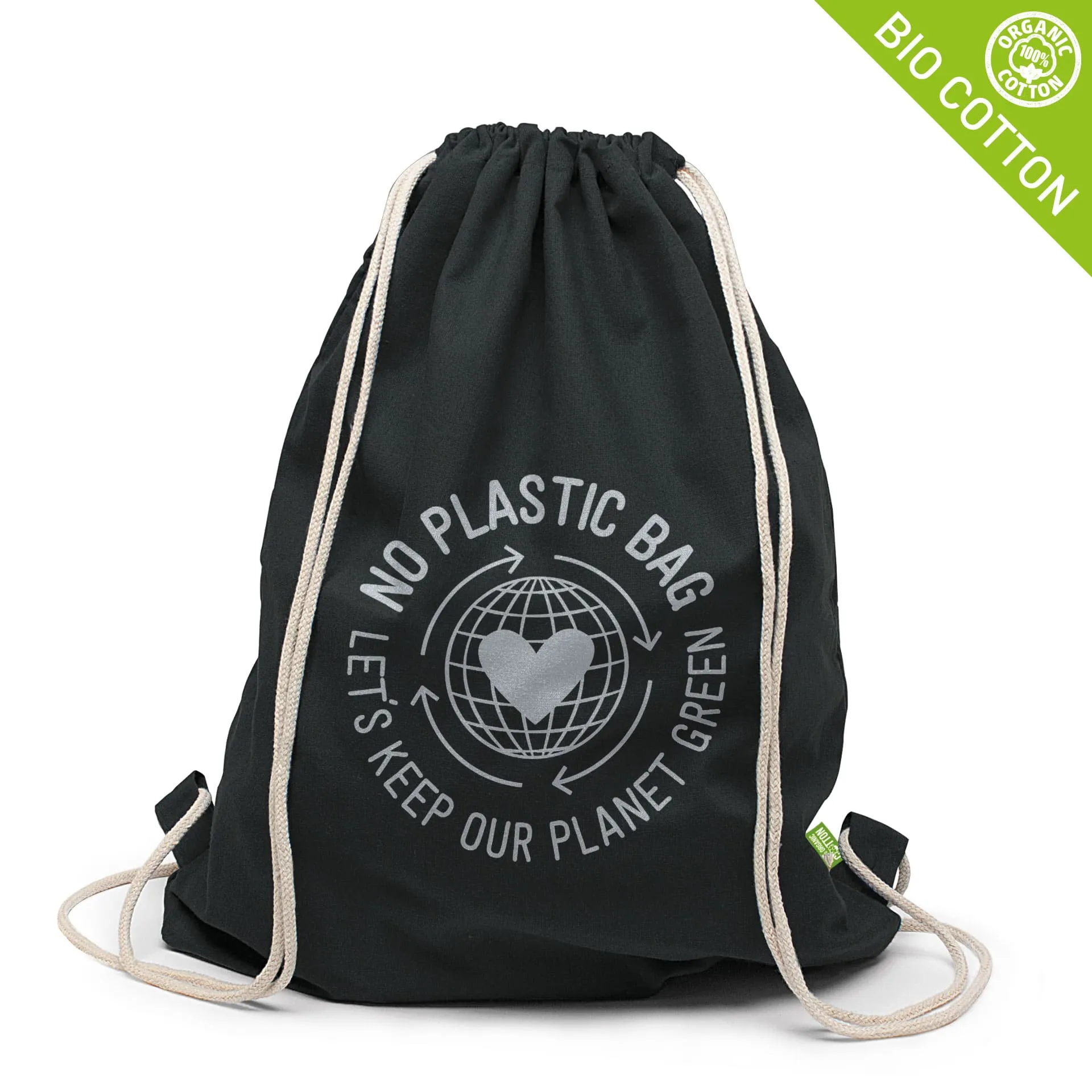 MONTREAL – Bio-Baumwollrucksack mit Kordelzug [BIO/Organic] ( 40 x 50 cm)