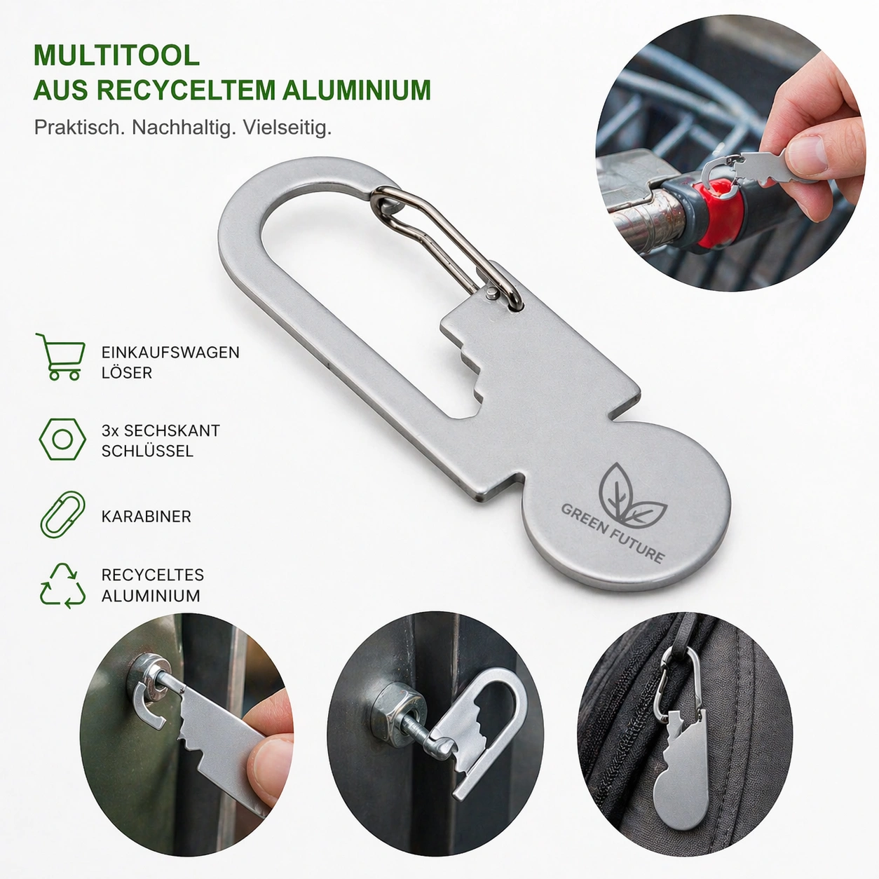 Multitool mit Einkaufswaagenchip Gibraltar