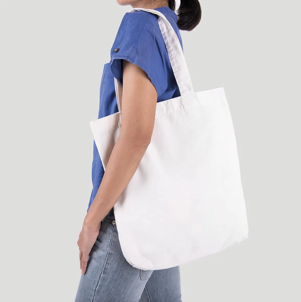 NEW YORK – Baumwolltasche mit rundem Boden ( 45 x 42 cm)