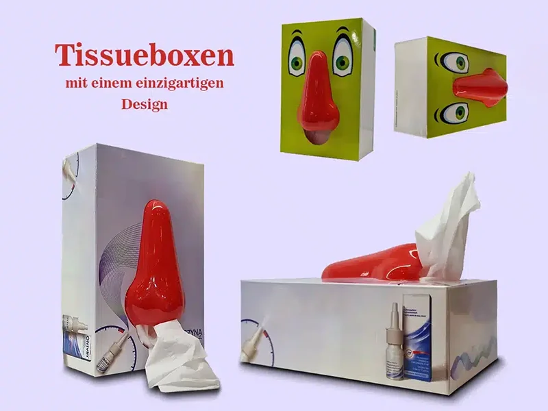 3D NASE TASCHENTUCHBOX (175 x 115 x 55 mm)