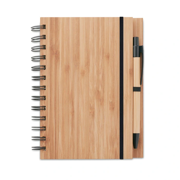 Notizbuch Bambusdeckel BAMBLOC
