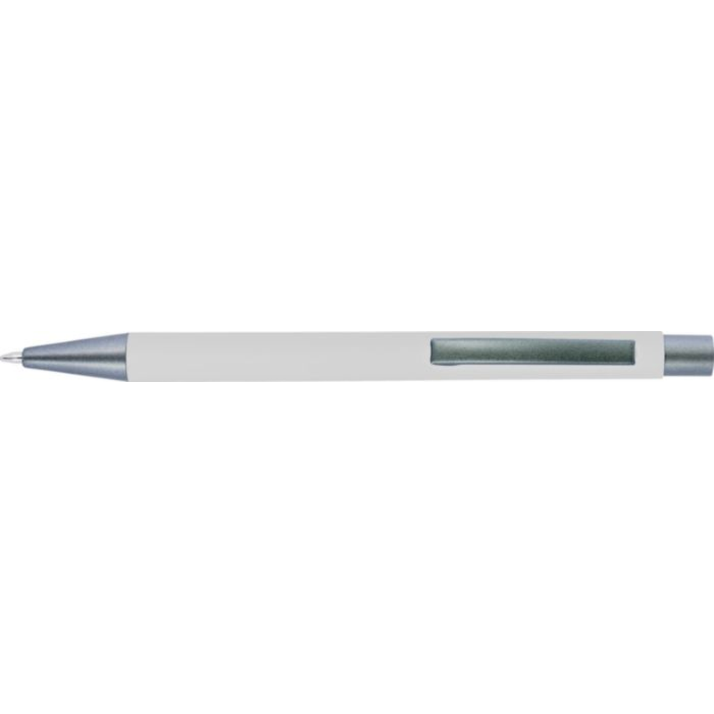 Kugelschreiber Emmett aus Aluminium mit Soft-Touch-Oberfläche