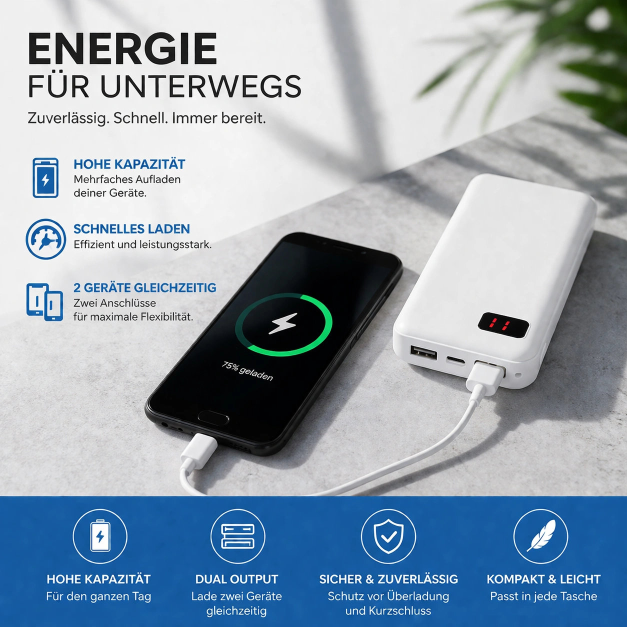 Powerbank 20.000mAh Cracow