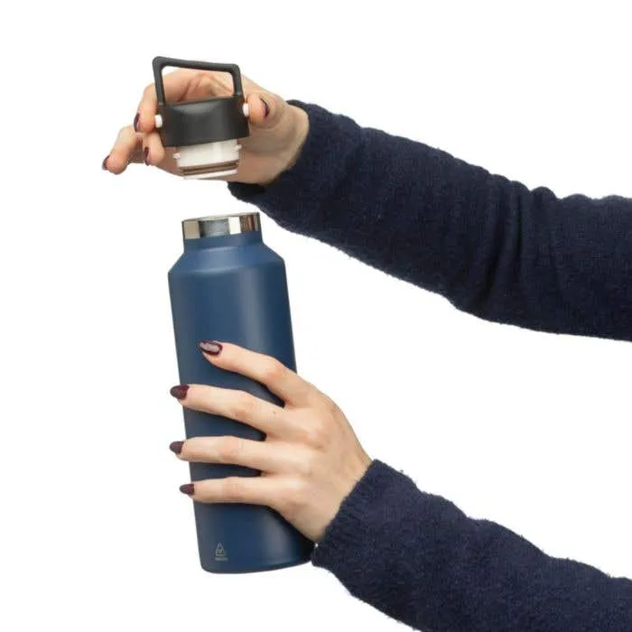 Recycelte doppelwandige Flasche aus Edelstahl 600 ml Mace