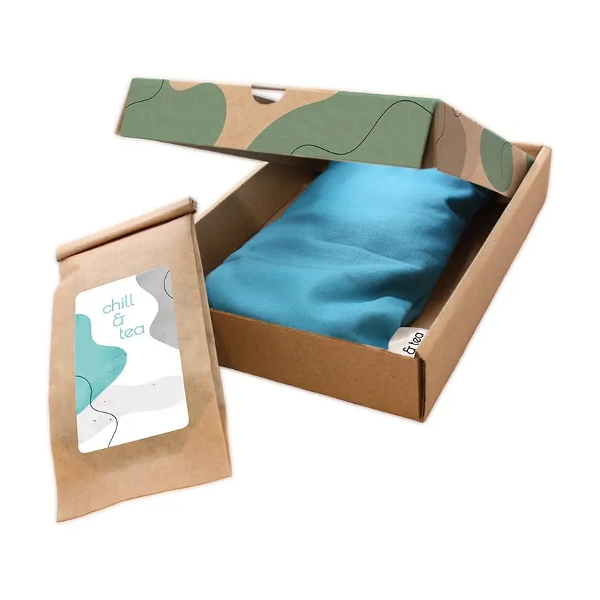 Chill & Tea Geschenkset – Entspannung mit Wärmekissen und Premium-Tee