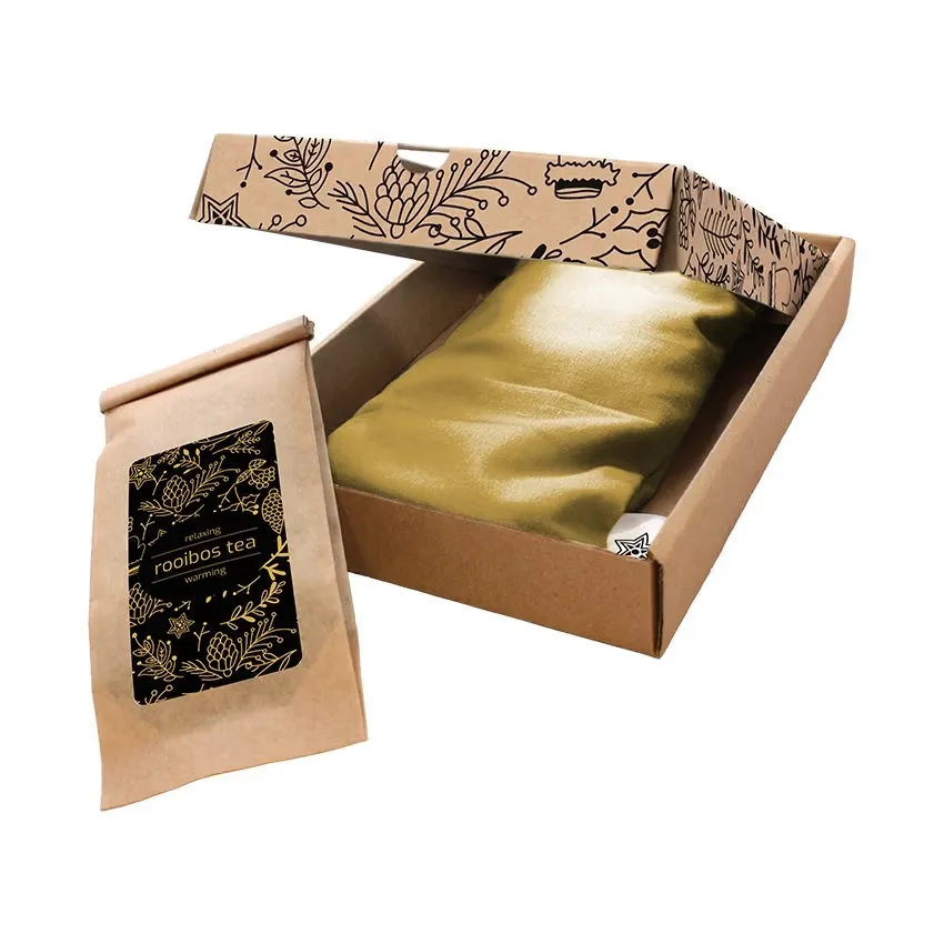 Chill & Tea Geschenkset – Entspannung mit Wärmekissen und Premium-Tee