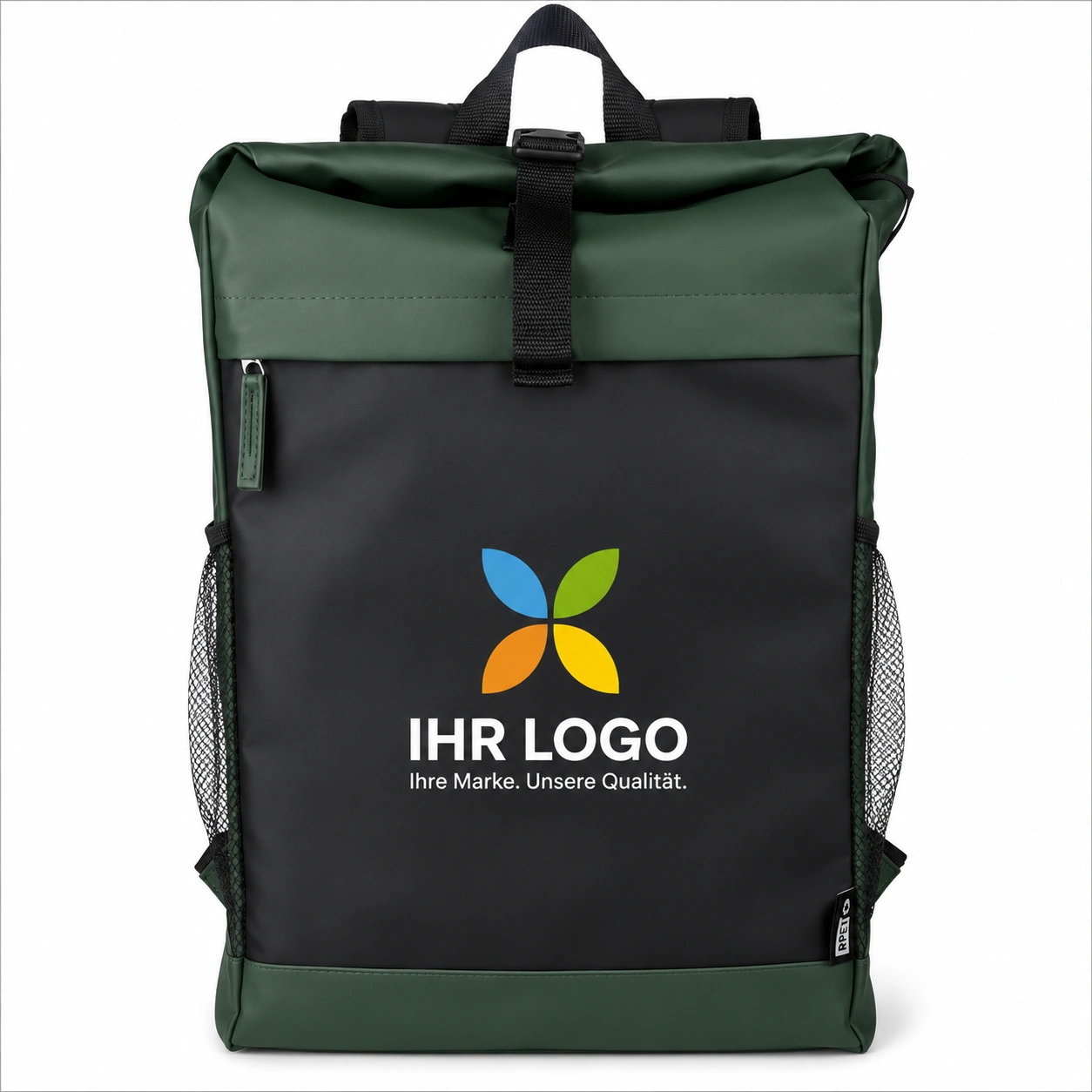 Roll-Top-Rucksack Yani | Recycelt | Wasserabweisend