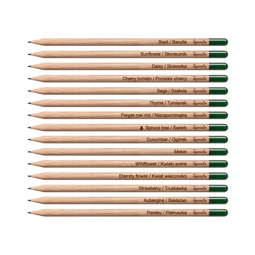 Pflanzbarer Bleistift mit Saatgutkapsel