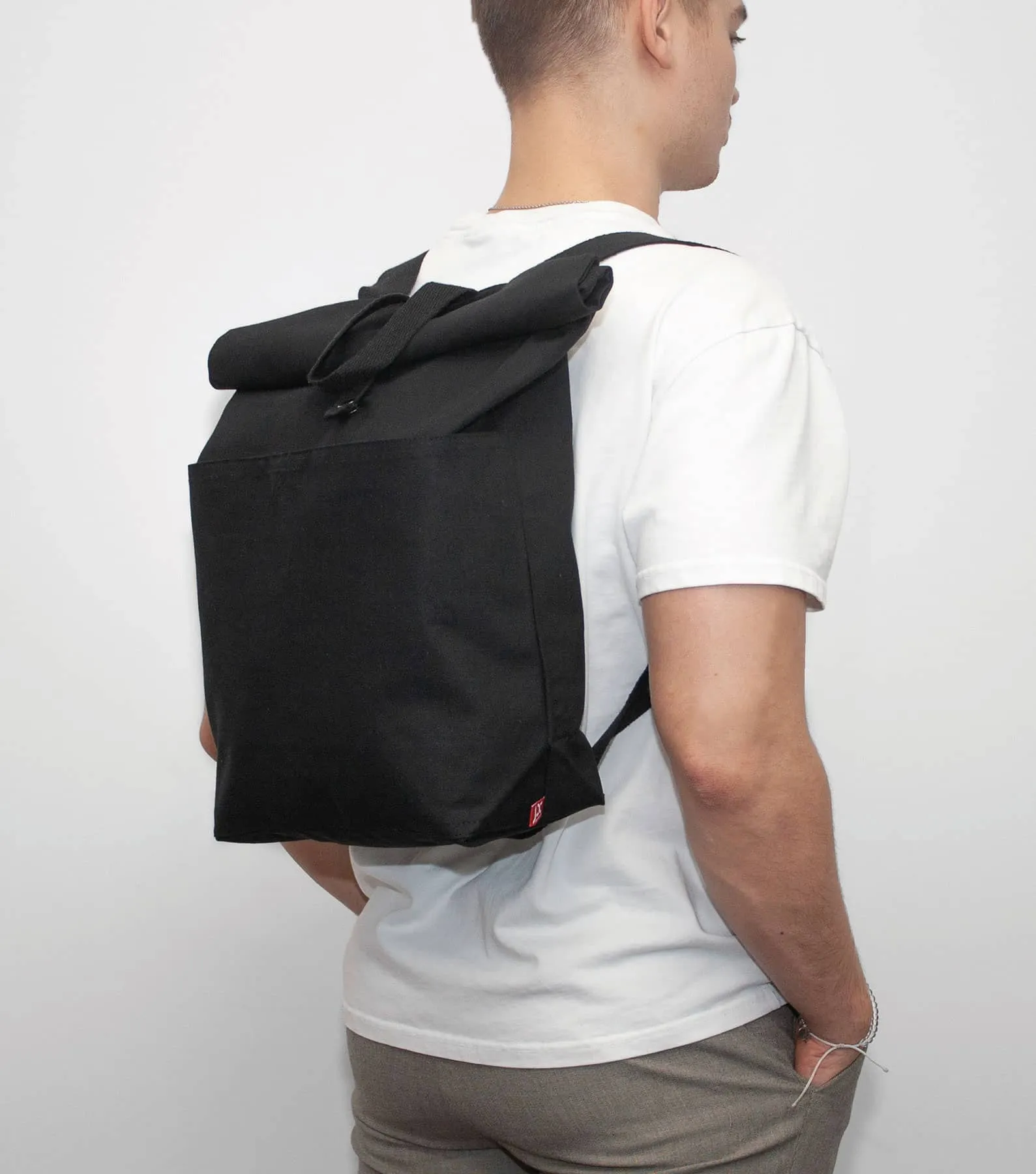 SEATTLE – Wickelrucksack aus schwerer Canvas-Baumwolle (40 x 60 cm)