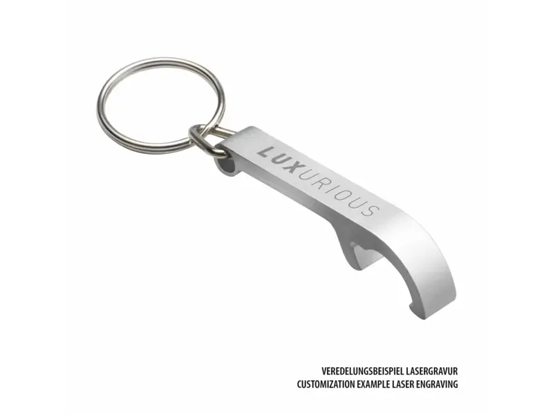 Schlüsselanhänger mit Flaschenöffner RE98-NARÓN (ab 250 Stück)