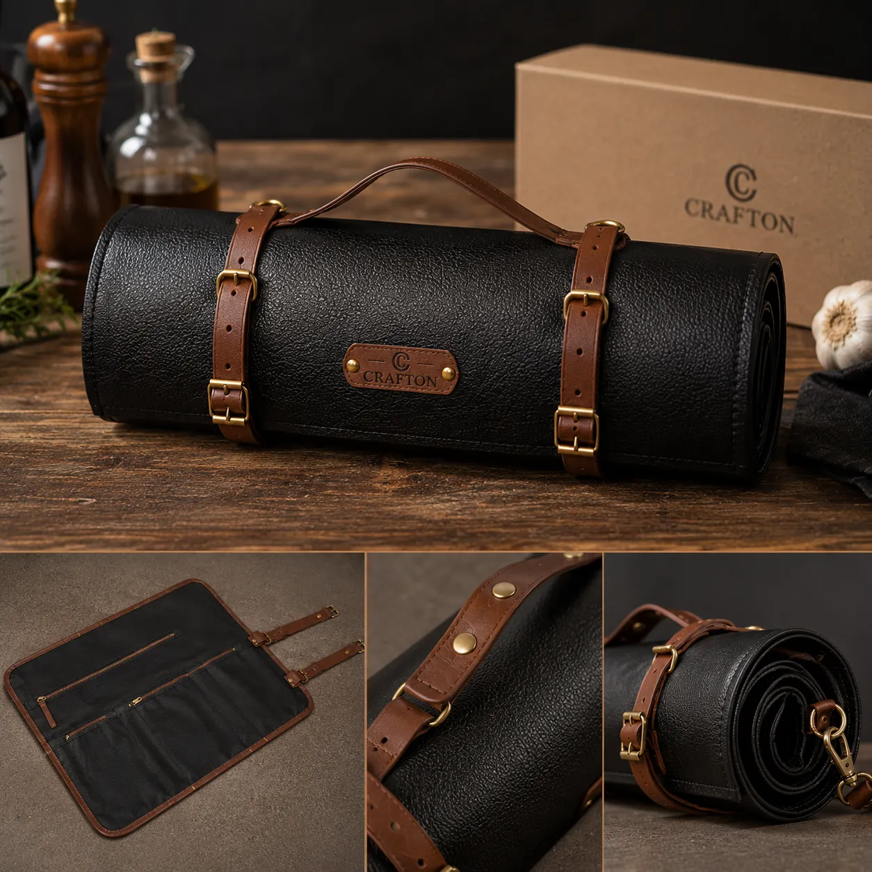 Schultergurt für Messertasche (Lasergravur)