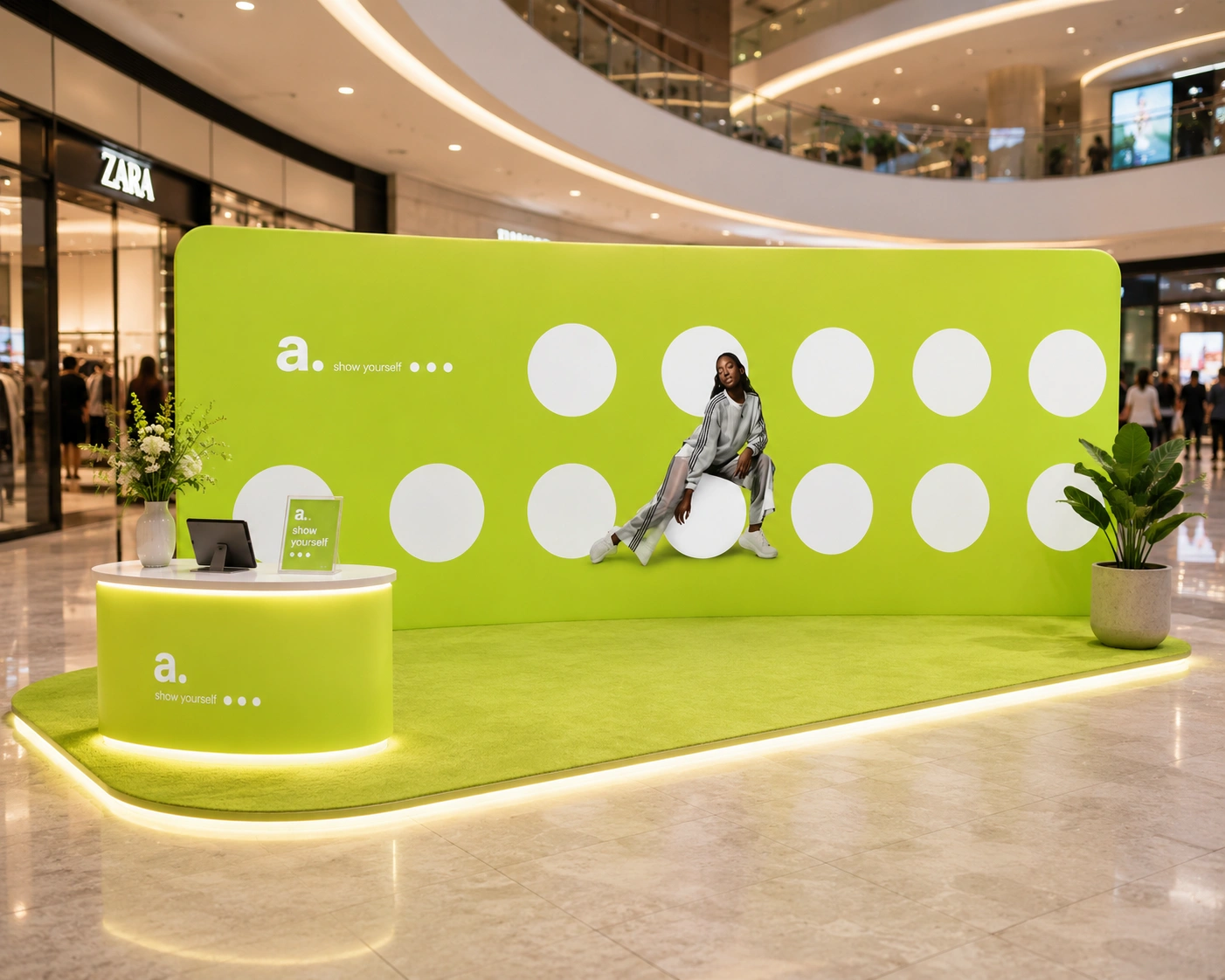 Messewand Textil 600 cm
