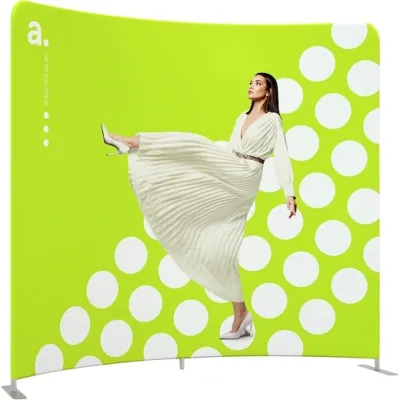 Gebogene Messewand 240 cm