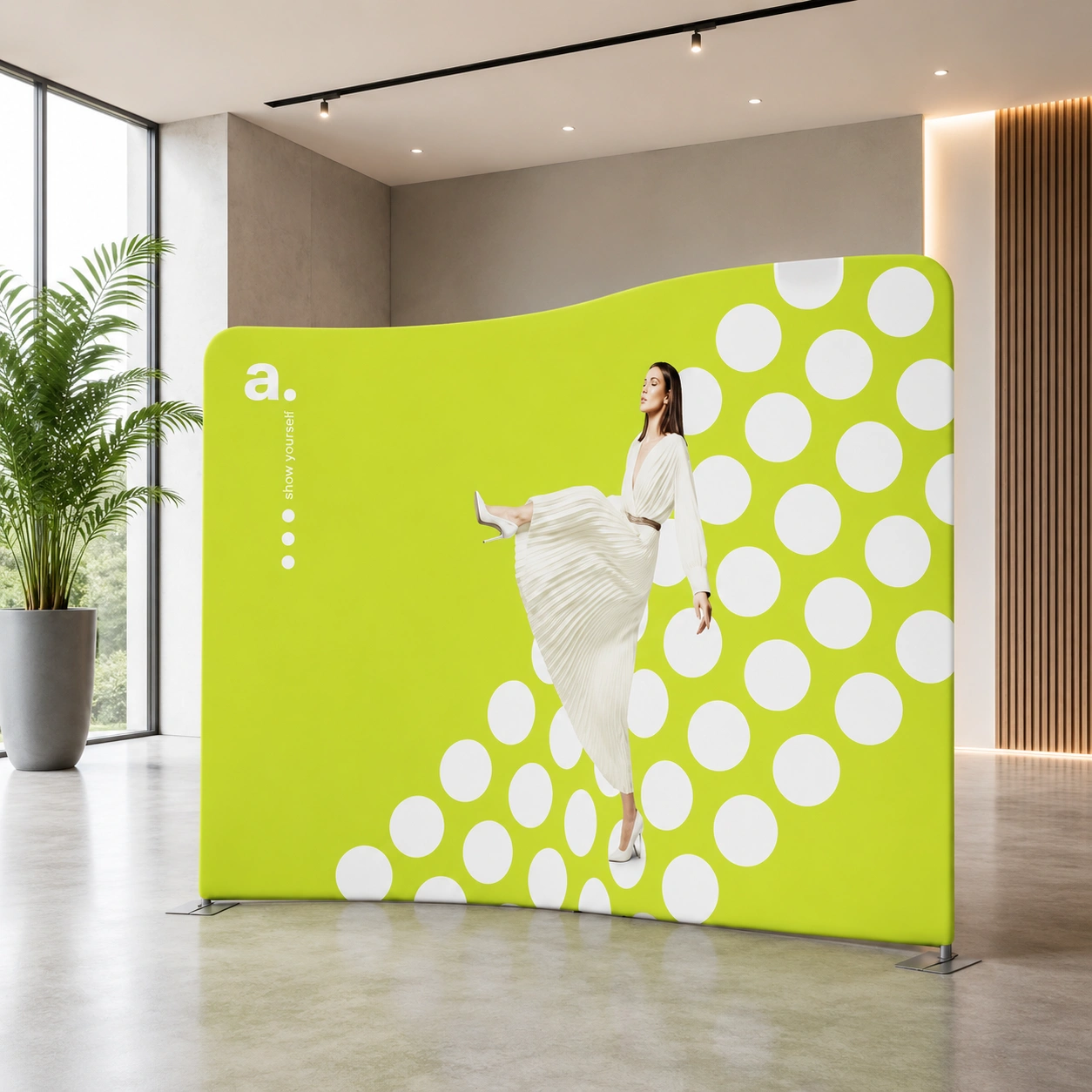 Serpentin Messewand 300 cm