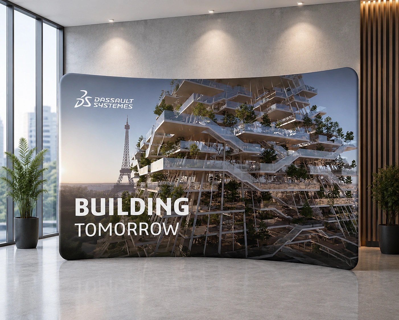 Softwall Messewand 400 cm
