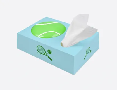 SportSphere 3D Ball-Taschentuchbox – Klassische Ausführung (175 × 115 × 55 mm)