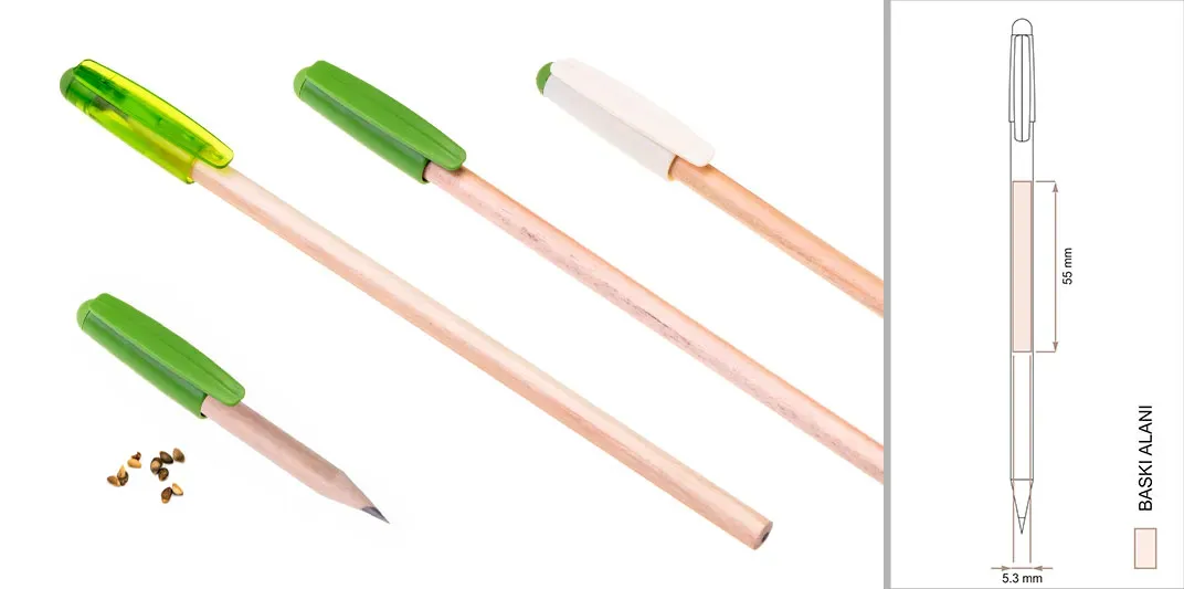 Steppen Bio-Kugelschreiber – 6014 mit Samenfach und Radierer