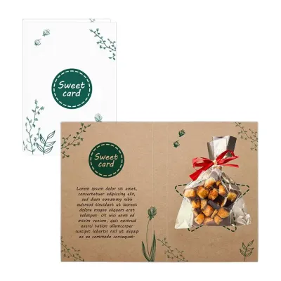 Sweet Card – Grußkarte mit Schokoladenmedaillon