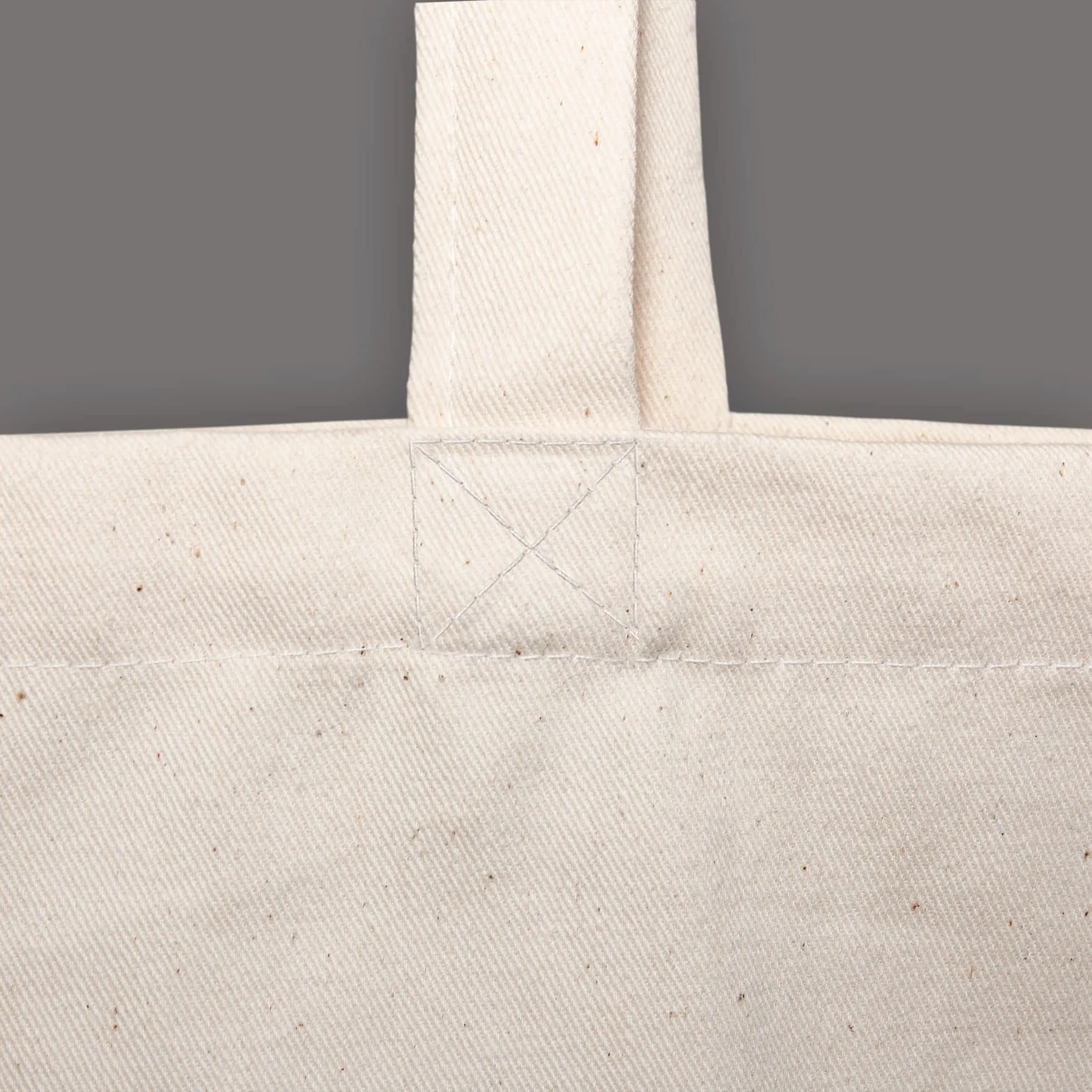 SYDNEY – Canvas-Tasche mit Bodenfalte und kurzen Henkeln (38 x 42 cm)