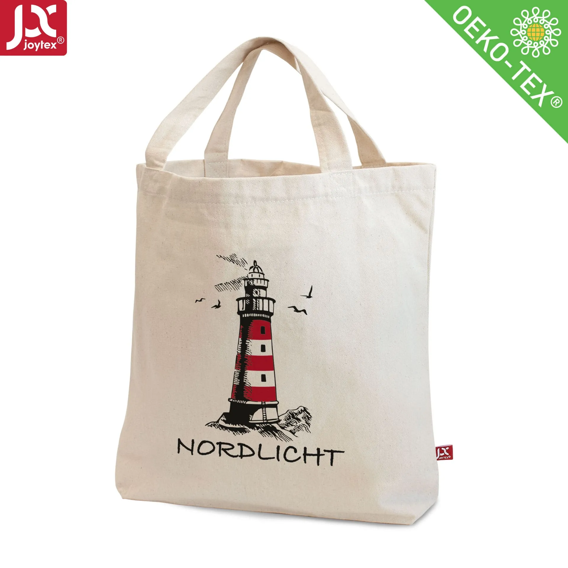 SYDNEY – Canvas-Tasche mit Bodenfalte und kurzen Henkeln (38 x 42 cm)