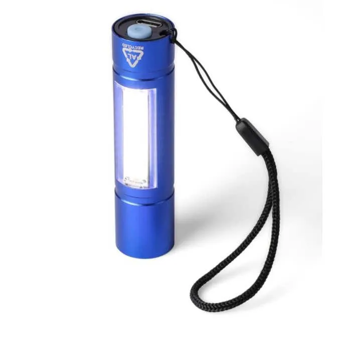 Taschenlampe aus recyceltem Aluminium COB Sami