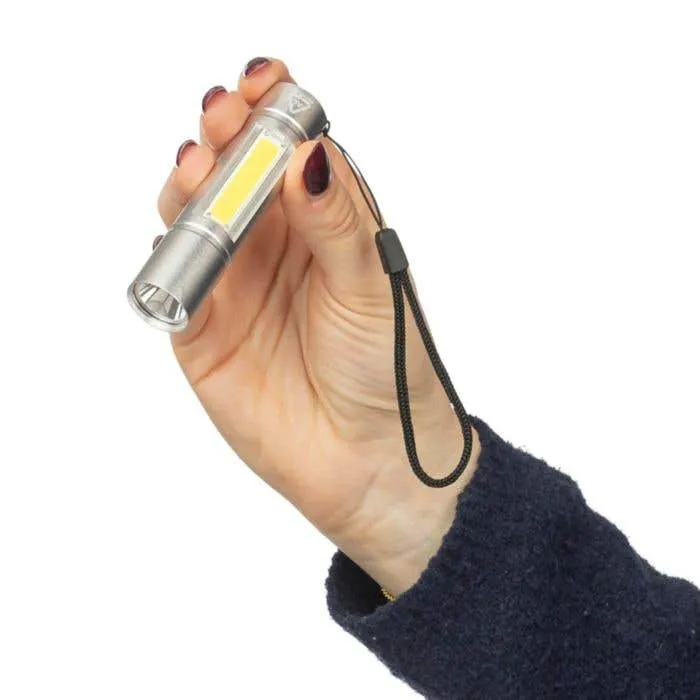 Taschenlampe aus recyceltem Aluminium COB Sami