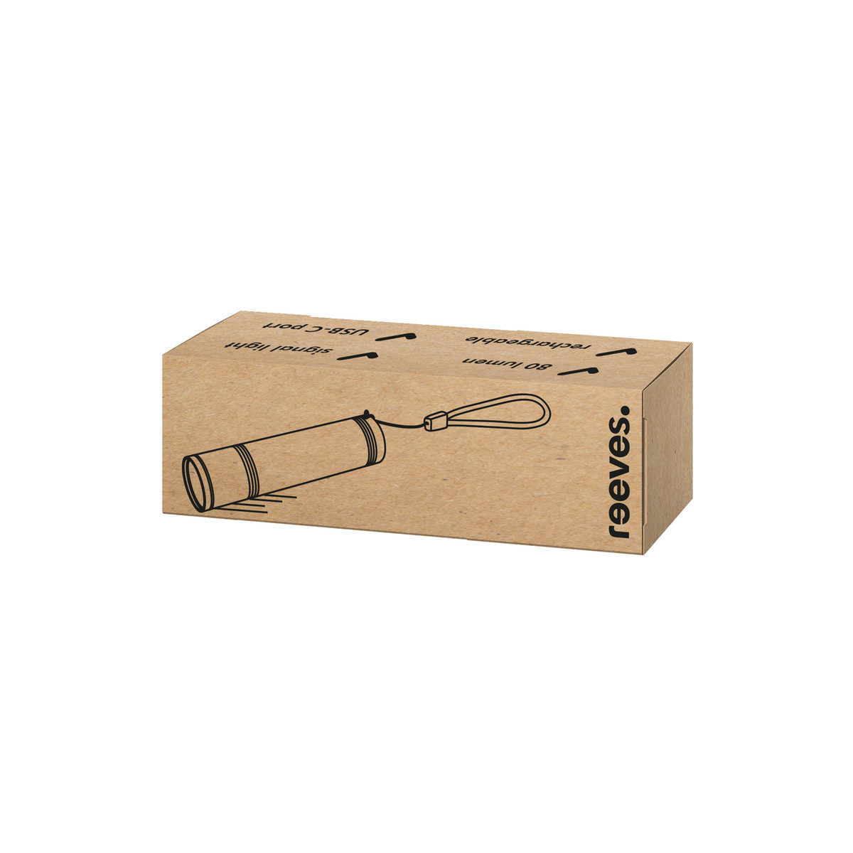 Taschenlampe REEVES-FLASH 80 schwarz