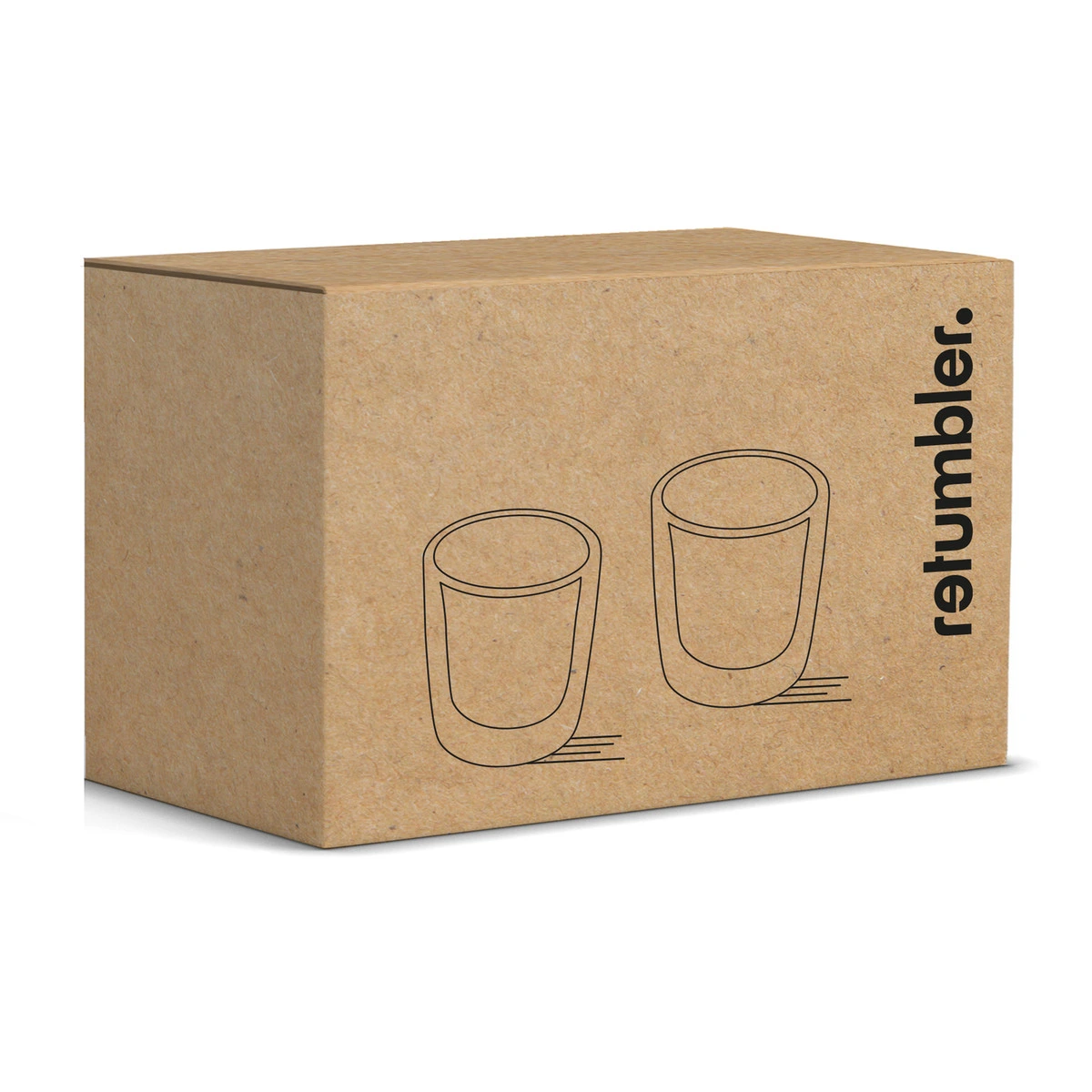 Thermo Espressobecher RETUMBLER-DUOSHOT GLASS transparent