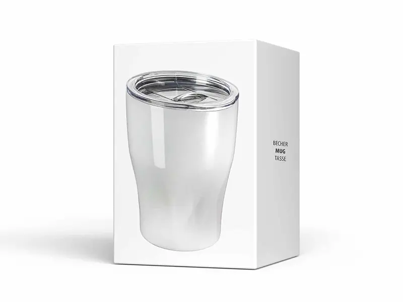 Thermobecher RETUMBLER-KAPUNDA weiß Lasergravur