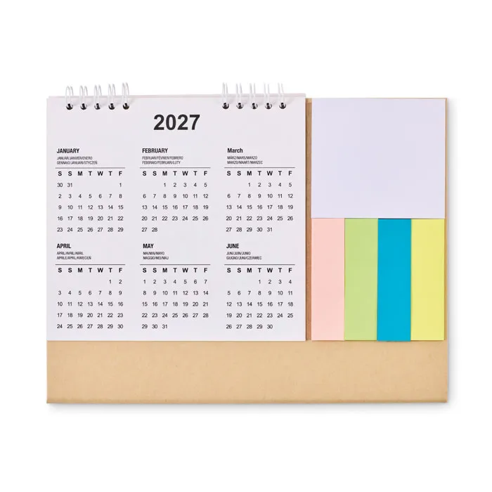 Tischkalender mit Memoblock