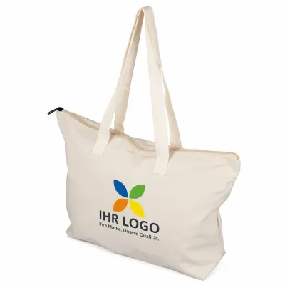 Tragetasche aus recyceltem Polycotton (330 g/m²) Malina
