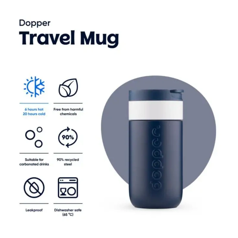 Dopper® Travel Mug – Doppelwandiger Thermobecher 300 ml