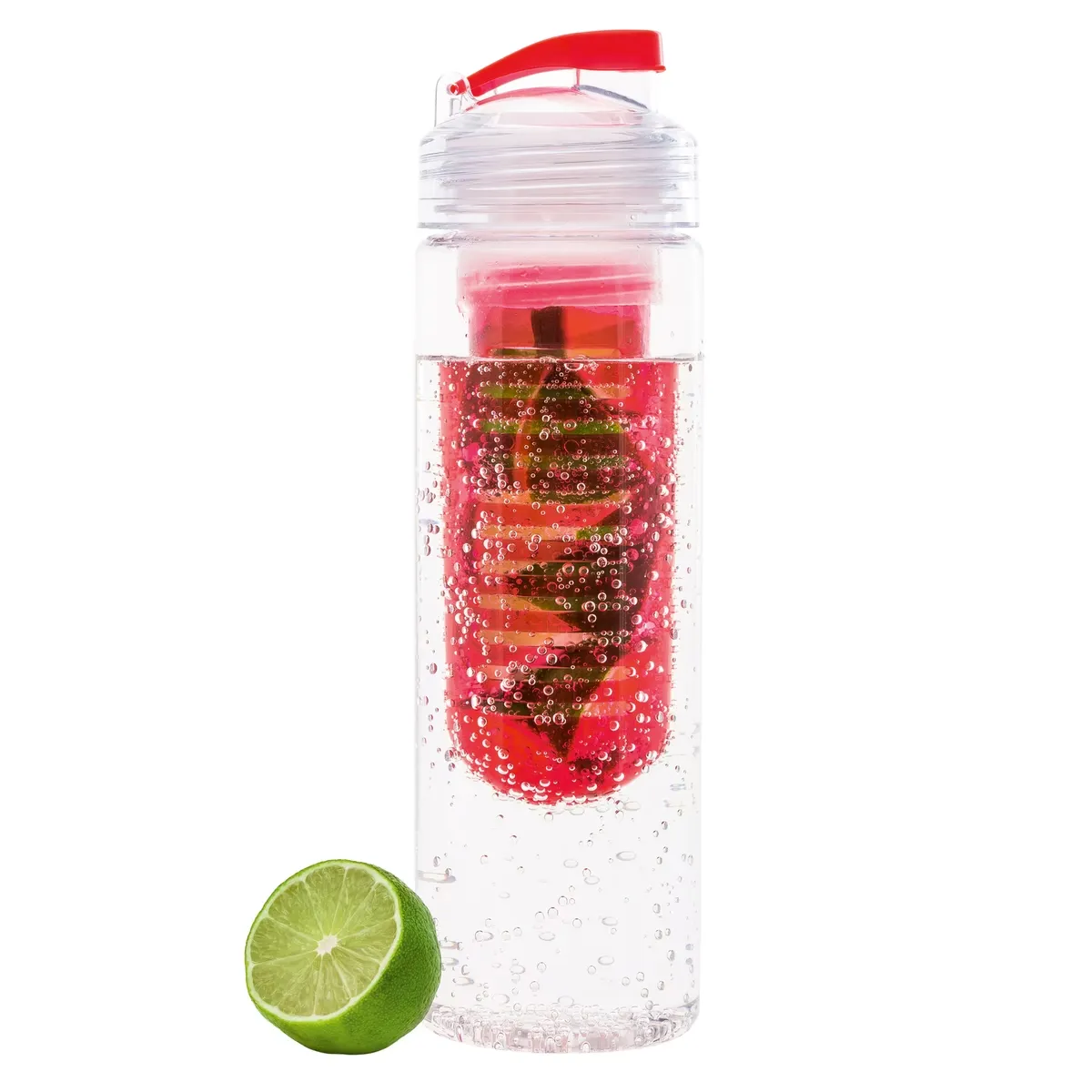 Trinkflasche mit Fruchtbehälter RETUMBLER-JOLIETTA rot