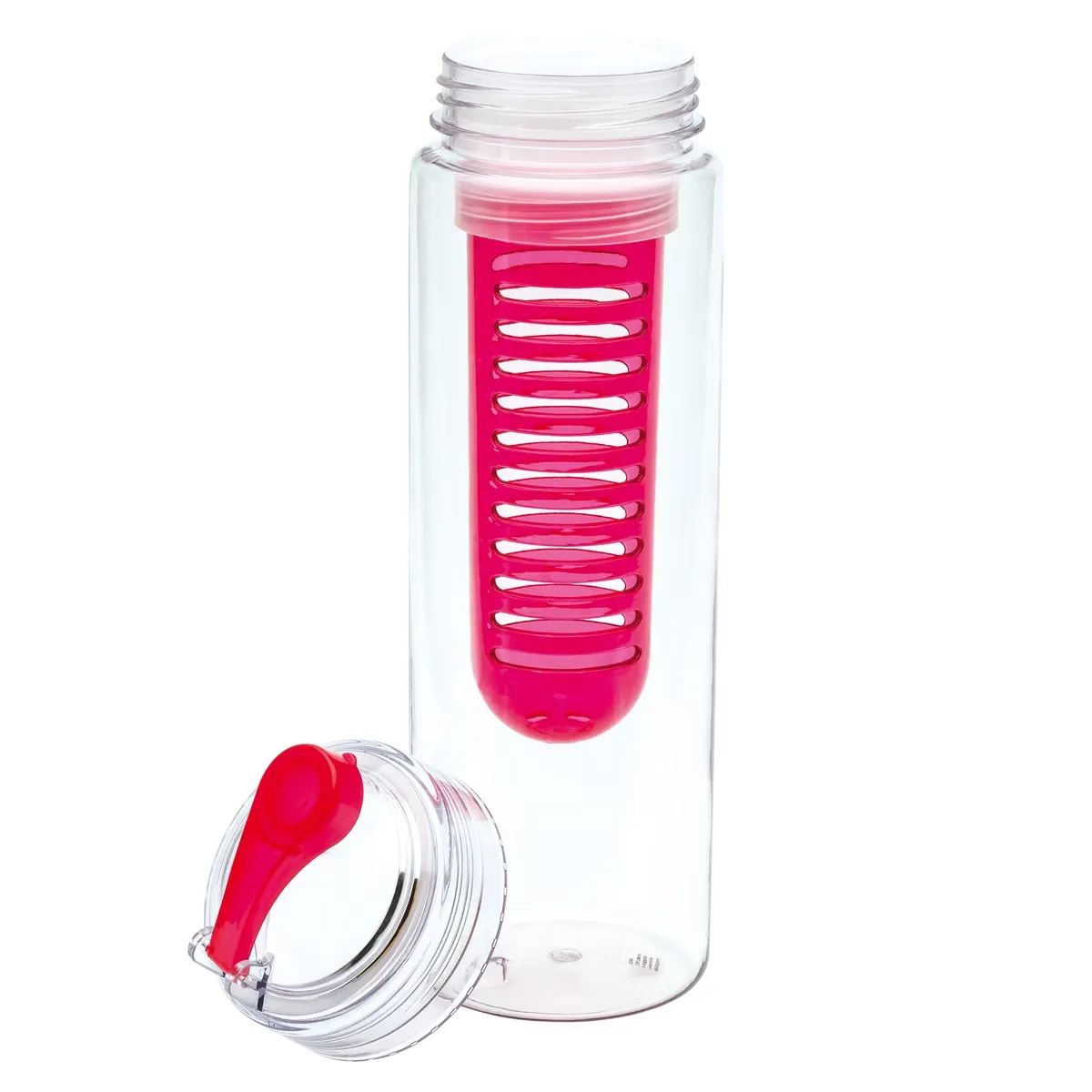 Trinkflasche mit Fruchtbehälter RETUMBLER-JOLIETTA rot